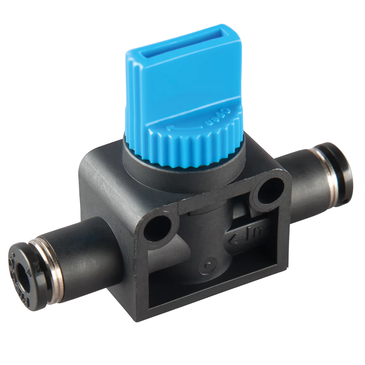 33.000 3/2-way manual shut-off valve Da: 4 mm (2x)