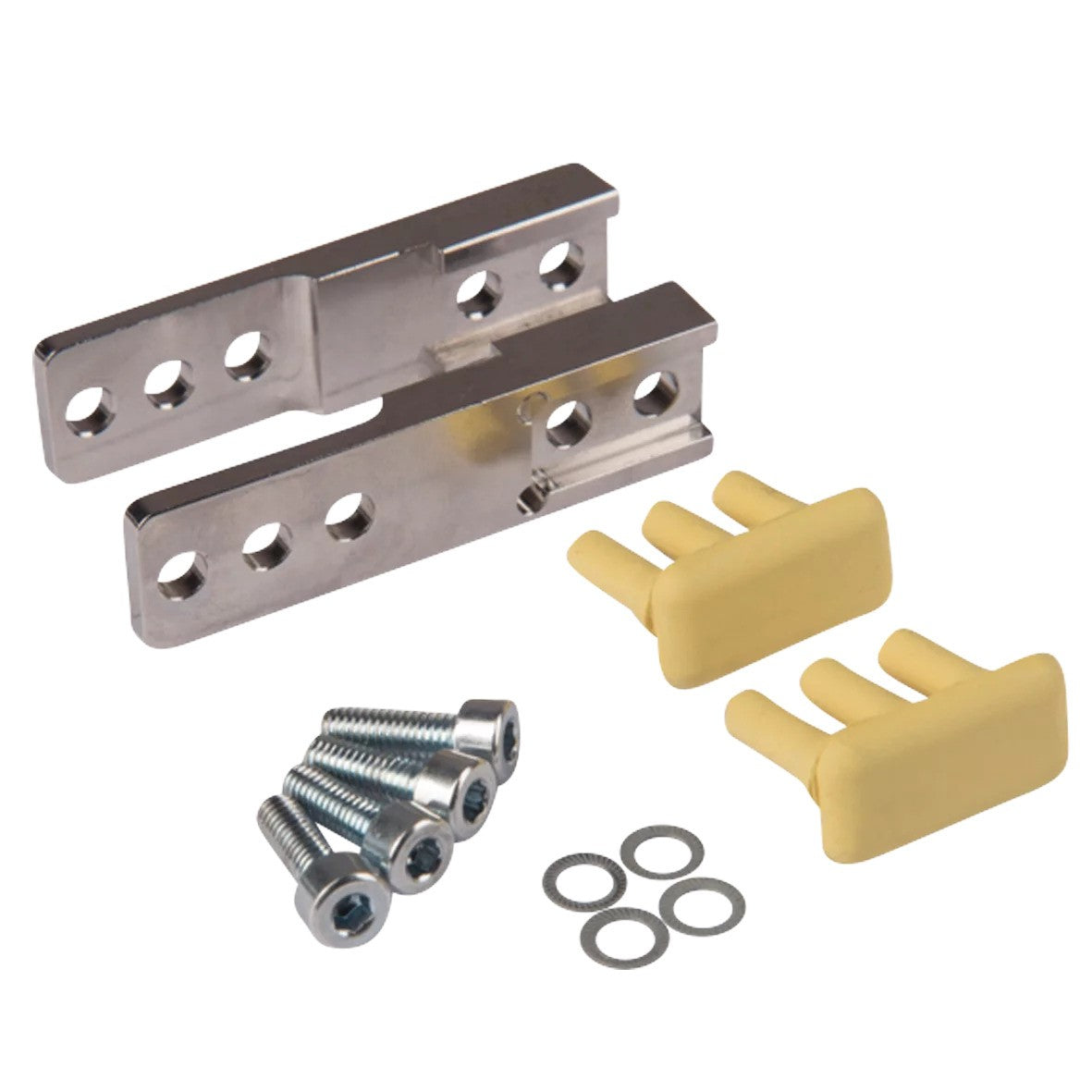 GR04.122-20-4 Gripper jaws for 2 fingers parallel gripper 1.4305, HNBR rubberized, length 57 mm