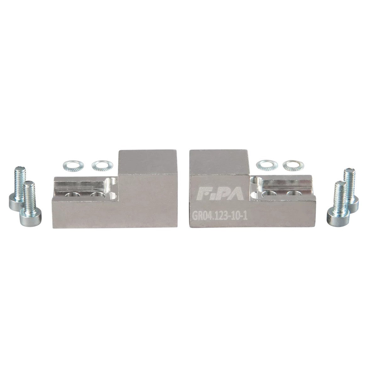 GR04.123-10-1 Base jaws for angular grippers length 29.7 mm, width 14.7 mm, aluminum