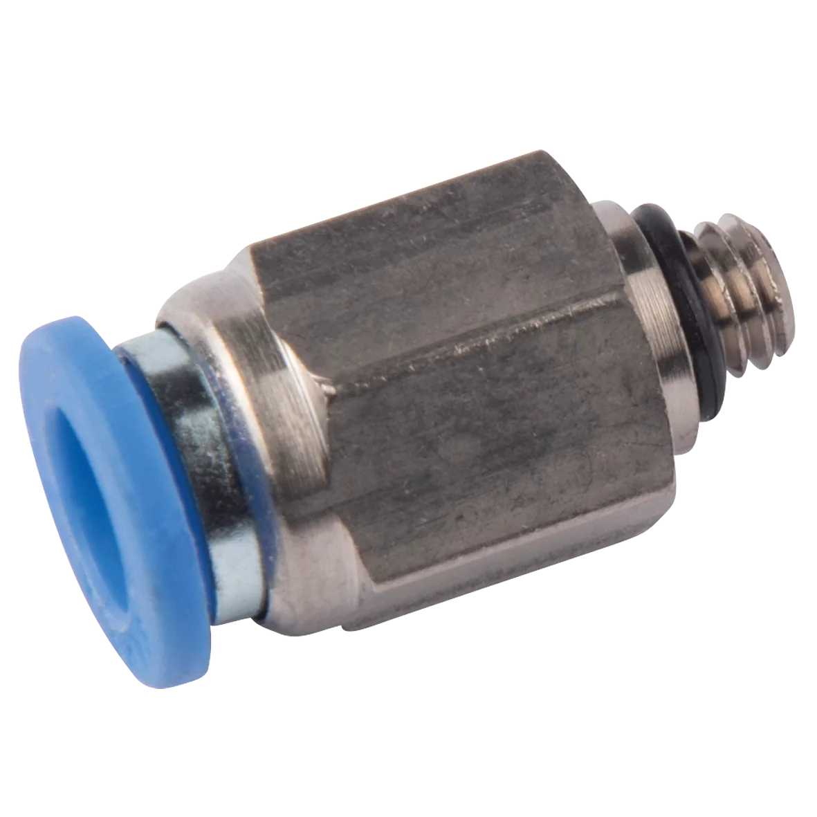 30.004 Straight screw fitting Da: 6 mm, M5-male