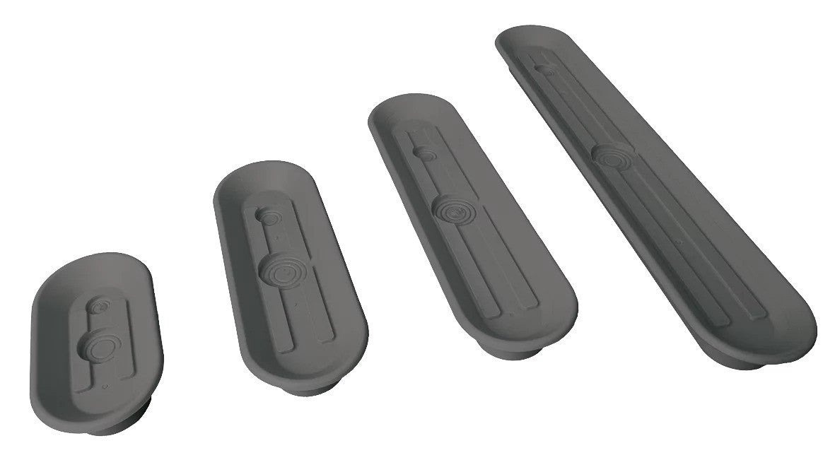 9.200x55.014.1 Oval vacuum cup 193x55 mm NBR grey