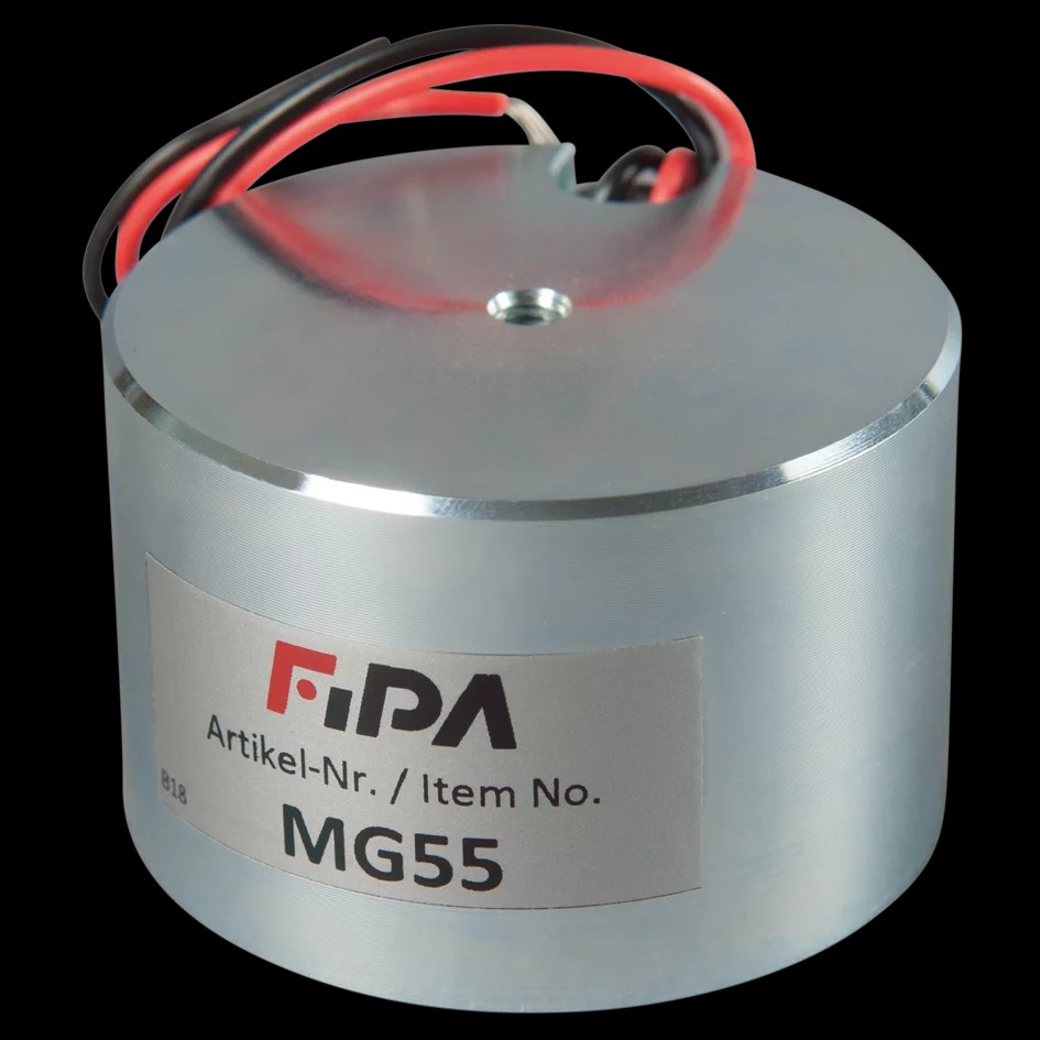 MG55 Magnetic gripper - electrically controlled permanent magnet with disengageable spool 24 DC