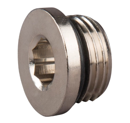 77.007  Screw in plug with O-ring seal – SZ-SCV G1/2-male with hexagon shape