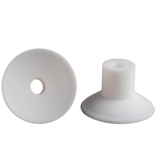 112.020.031.2 Flat vacuum cup diam. 20 mm silicone white