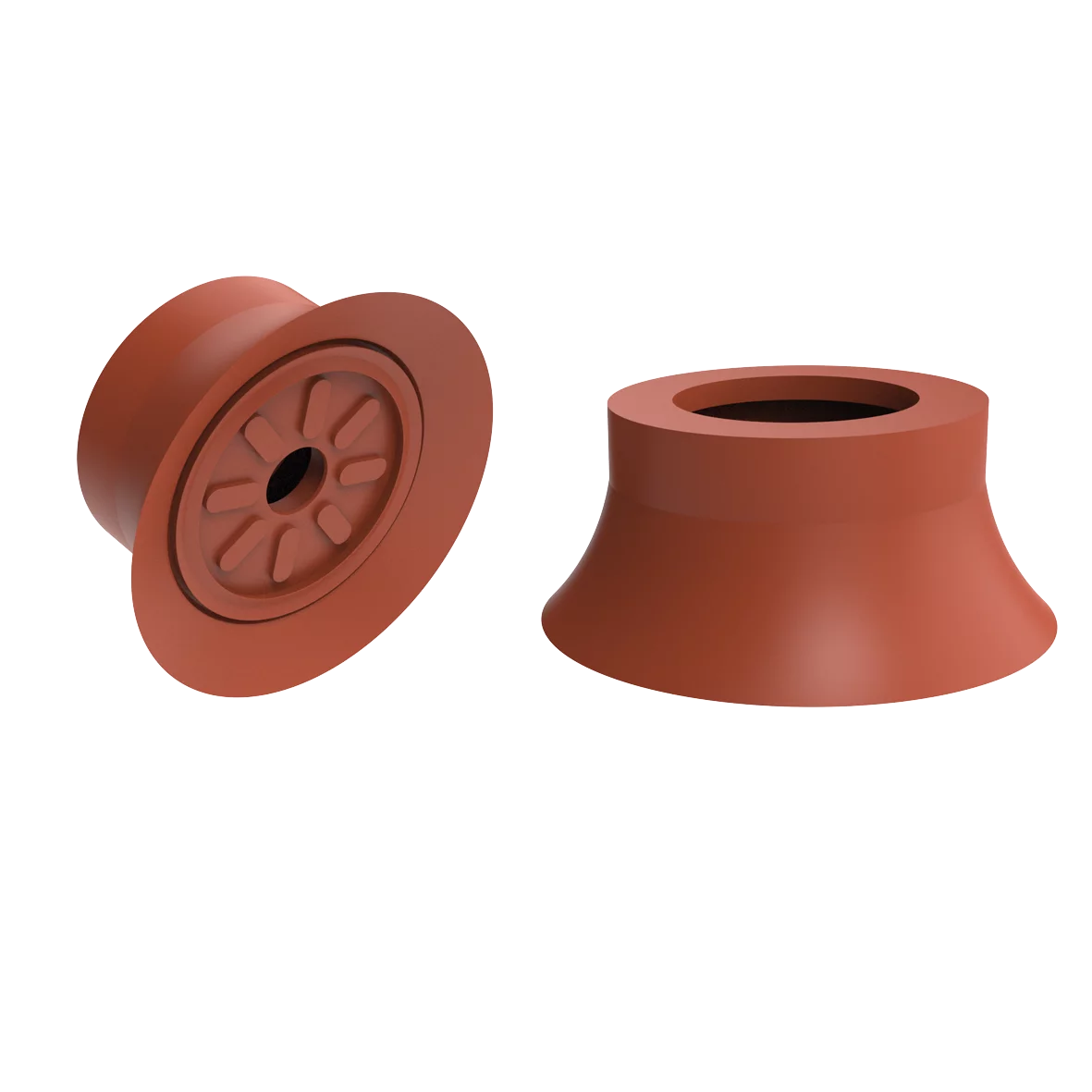 102.070.234.13RB Flat suction cup diam. 70 mm SBR brown